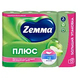 Zemma туалетная бумага плюс яблоко 2 слоя 12 рулонов