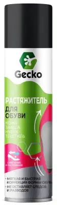 Gecko пена растяжитель для обуви кожа замша нубук текстиль 150 мл 