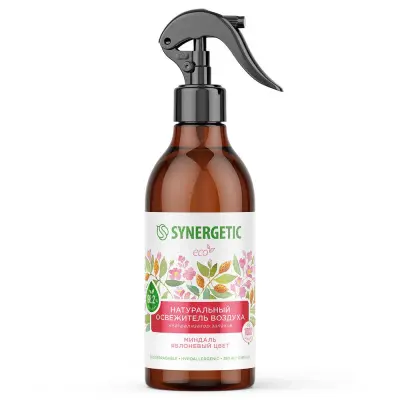 Synergetic освежитель воздуха миндаль и яблоневый цвет 380 мл 