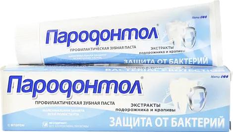 Пародонтол зубная паста антибактериальная защита 124 г