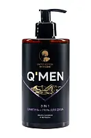 Q’men шампунь 3 в 1 мужской, 410 мл