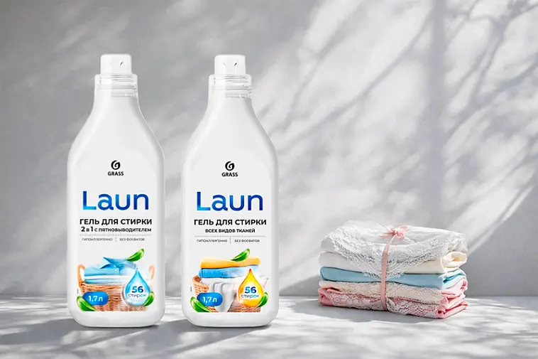Гели для стирки Laun от бренда Grass 