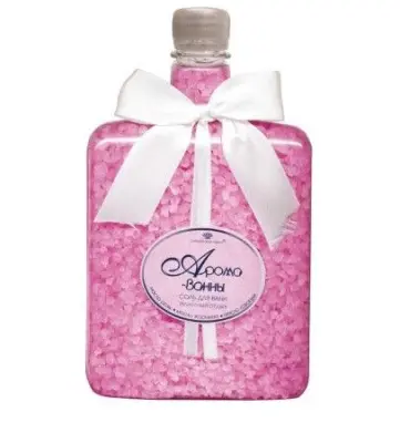 Арома Ванна соль для ванн приятный отдых розовая банка 800 г 