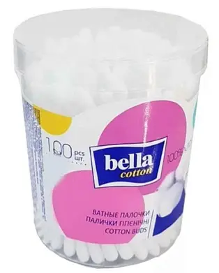 BELLA ватные палочки 100шт круглая упаковка