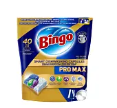 Bingo pro max капсулы для посудомоечной машины 40 шт