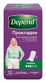 Depend прокладки урологические для женщин при недержании 12 шт