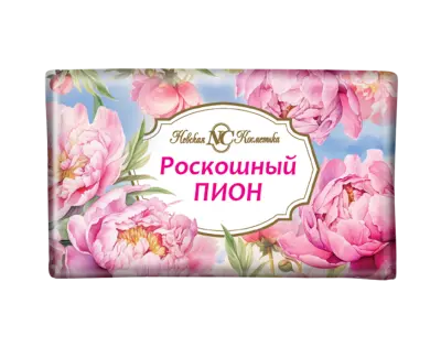 Невская косметика туалетное мыло цветочное роскошный пион 180г 
