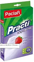 Paclan перчатки виниловые M 10 шт 5 пар new