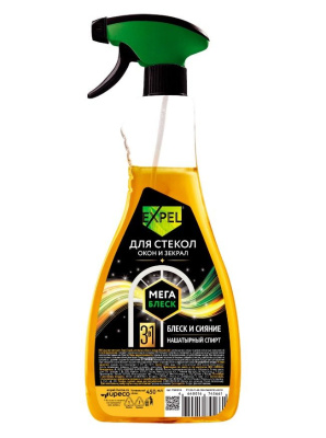 Expel спрей для мытья стeкол и зеркал мегаблеск 450 мл 