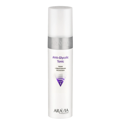 Aravia Professional тоник с фруктовыми кислотами aha glycolic tonic 250 мл 