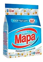 Мара узор чысціні стиральный порошок автомат универсальный утренняя свежесть1,5кг