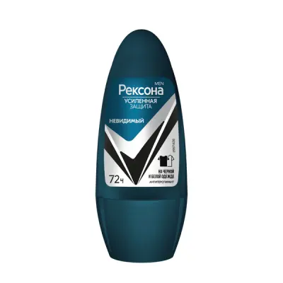 Рексона men део шарик невидимый на чёрном и белом 50 мл 