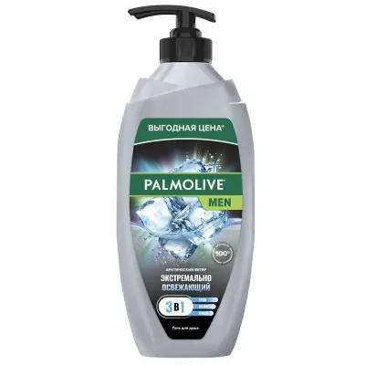 Palmolive men гель для душа 3 в1 арктический ветер 750 мл 