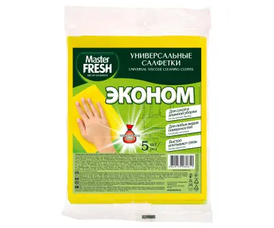Master FRESH эконом универсальные салфетки для уборки 5 шт 