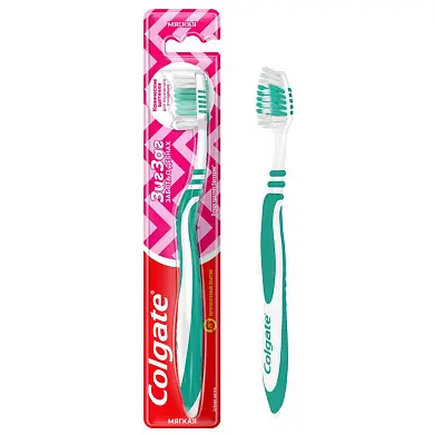 Colgate зубная щетка зигзаг забота о дёснах мягкая