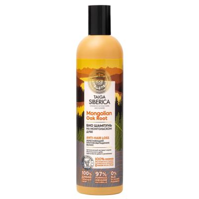 Taiga Siberica шампунь против выпадения волос укрепляющий био 400 мл 