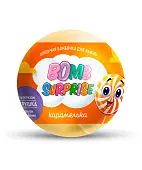 Шипучая бомбочка для ванны с игрушкой карамелька серии bomb surprise 115 г