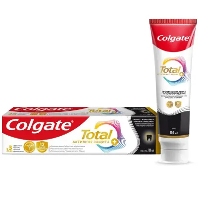 Colgate зубная паста 12 профессиональная глубокое очищение с древесным углем 100 мл 