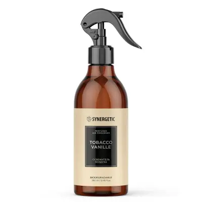 Synergetic парфюмированный освежитель воздуха нейтрализатор запахов табак ваниль 380 мл 