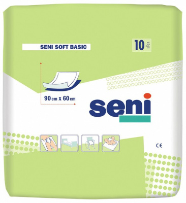 Пеленки BELLA гигиенические SENI Basic по 10 шт 90*60 soft 