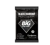 BIG City салфетки вискозные черные black 3 шт