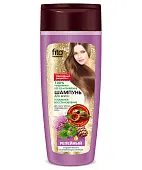 Народные рецепты шампунь для сухих тусклых поврежденных волос репейный с кедровым маслом и восстанавливающим комплексом 270 мл