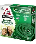 Раптор спирали от комаров mega power 10+2 шт