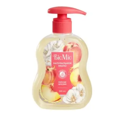 BioMio Natural натуральное жидкое мыло с маслом персика 300 мл 