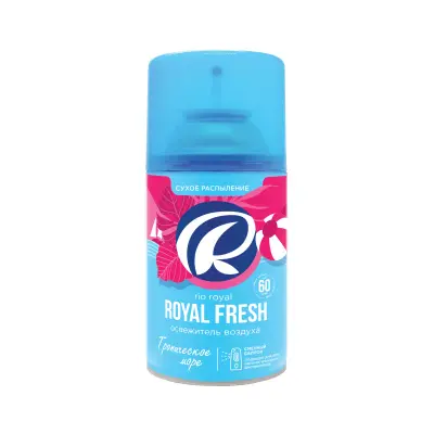 Rio Royal Fresh освежитель воздуха тропическое море баллон для диспенсера 250 мл 