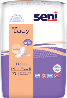 BELLA Прокладки урологические SENI LADY Mini  plus 20шт 