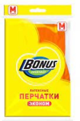 Bonus Перчатки латекcные эконом M 