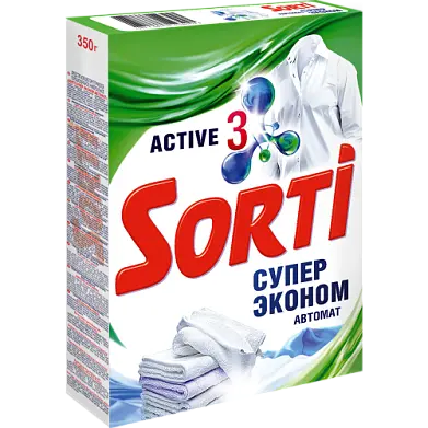 Sorti автомат супер эконом стиральный порошок 350 гр