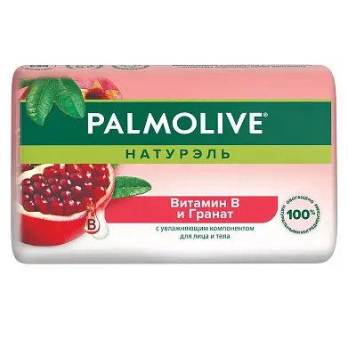 Palmolive натурэль мыло витамин в и гранат с увлажняющим компонентом 90 г