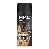 Акс дезодорант парфюмированный мужской спрей кожа и печеньки защита от запаха пота 48 часов 150 мл
