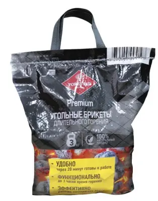FORESTER угольные брикеты 3 кг в сумке 