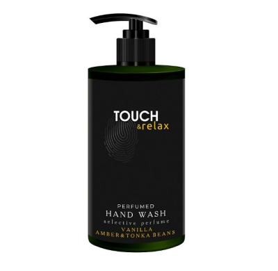 TOUCH&Relax парфюмированный гель для мытья рук ваниль амбра и бобы тонка 450 мл 