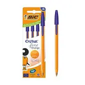 BIC ручка шариковая оранж синяя 4 шт