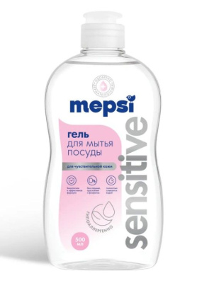 Mepsi гель для мытья посуды без запаха sensitive 500 мл 
