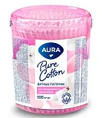 Aura ватные палочки 100 шт стакан