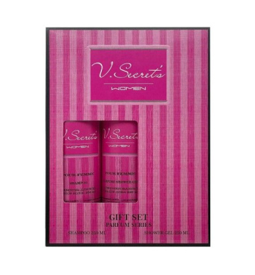 V secrets подарочный набор шампунь 250 + гель для душа 250 жен 