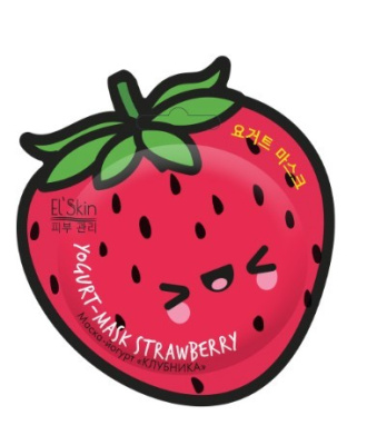 El` Skin маска йогурт для лица клубника 