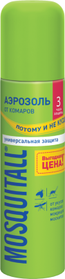 Mosquitall аэрозоль универсальная защита от комаров 150 мл 