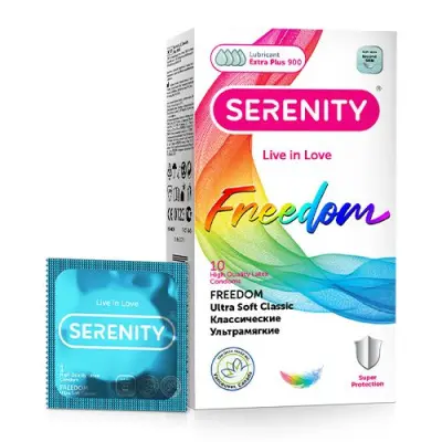 Serenity презервативы из натурального латекса ultra soft классические ультрамягкие 10 шт уп 