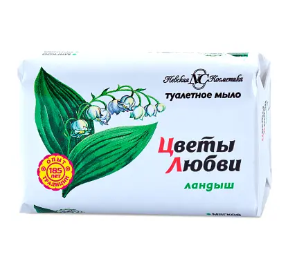 Невская Косметика туалетное мыло цветы любви ландыш 90 г
