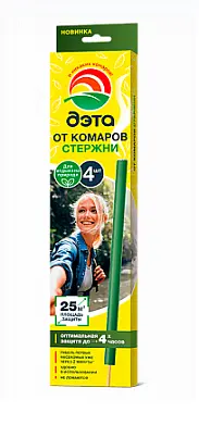 Дэта стержни от комаров и летающих насекомых 4шт