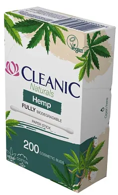 Cleanic Naturals ватные палочки гигиенические в прямоугольной коробке 200 шт