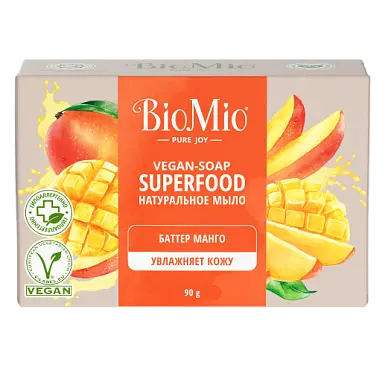 BioMio Натуральное мыло Superfood с баттером Манго 90 г
