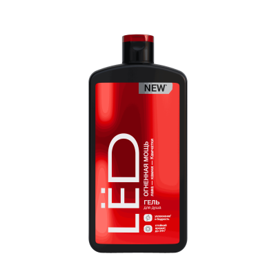 LЁD парфюмированный гель для душа мужской огненная мощь 490 мл 