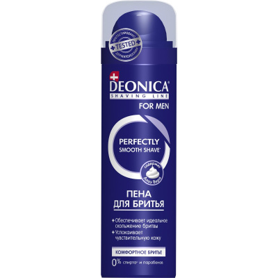 Deonica for men пена для бритья комфортное бритье  240 мл 