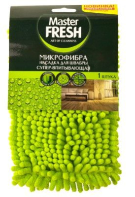 Master FRESH насадка для швабры флеттер микрофибра с длинным ворсом 1шт 